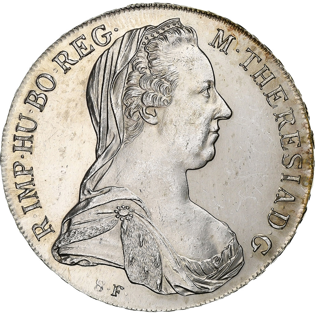 Austria, Maria Theresa, Thaler, 1780, Vienna, Restrike, Silver, MS(60-62)
