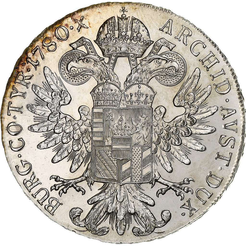 Austria, Maria Theresa, Thaler, 1780, Vienna, Restrike, Silver, MS(60-62)
