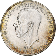 Suecia, Gustaf V, 5 Kronor, 1935, Plata, MBC
