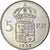 Suecia, Gustaf VI, 5 Kronor, 1955, Stockholm, Plata, EBC