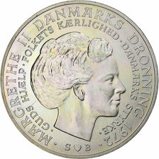 Denmark, Margrethe II, 10 Kroner, 1972, Copenhagen, Silver, MS(60-62)