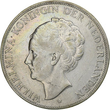 Paesi Bassi, Wilhelmina I, 2-1/2 Gulden, 1931, Utrecht, Argento, BB