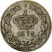 Romania, 50 Bani, 1873, Bucarest, Silver, VF(30-35)