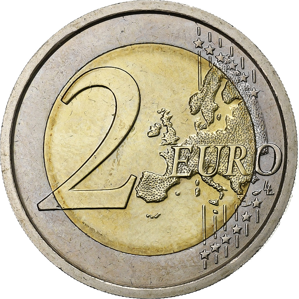 Vaticano, Francis I, 2 Euro, 28th World Youth Day, 2013, Rome, Bimetálico, EBC+