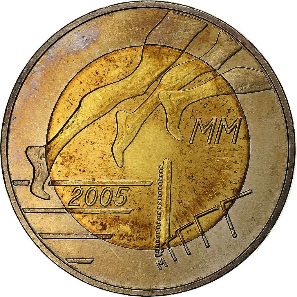 Finland, 5 Euro, Helsinki Athletic Championship, 2005, Vantaa, Bi-Metallic