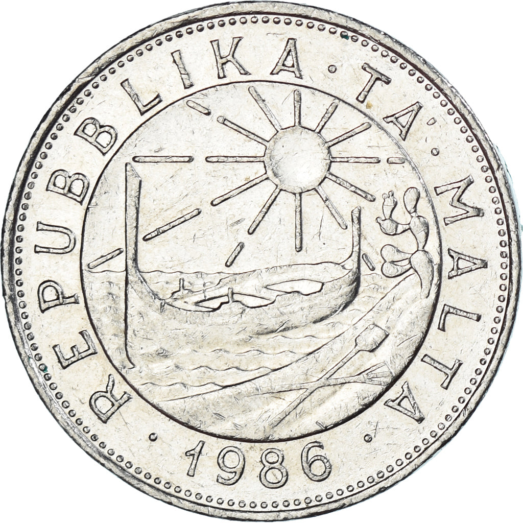 Moneta, Malta, Lira, 1986