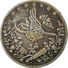 Egitto, Abdul Hamid II, 2 Qirsh, 1884 (AH 1293/10), Berlin, Argento, MB+