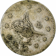 Empire ottoman, Mehmed V, 1 Kurus, 1910 (AH 1327/2), Constantinople, Argent, TB