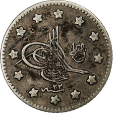 Ottoman Empire, Abdul Hamid II, 1 Kurus, 1897 (1293), Constantinople, Zilver, ZF