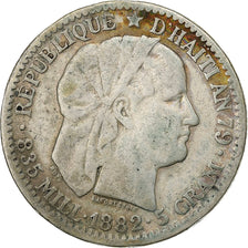 Haïti, 20 Centimes, 1882, Paris, Zilver, FR