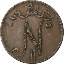 Finnland, Nicolas II, 5 Pennia, 1917, Helsinki, Kupfer, S+
