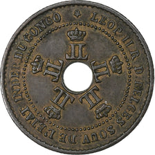 Belgisch Congo, Leopold II, 1 Centime, 1888, Koper, ZF