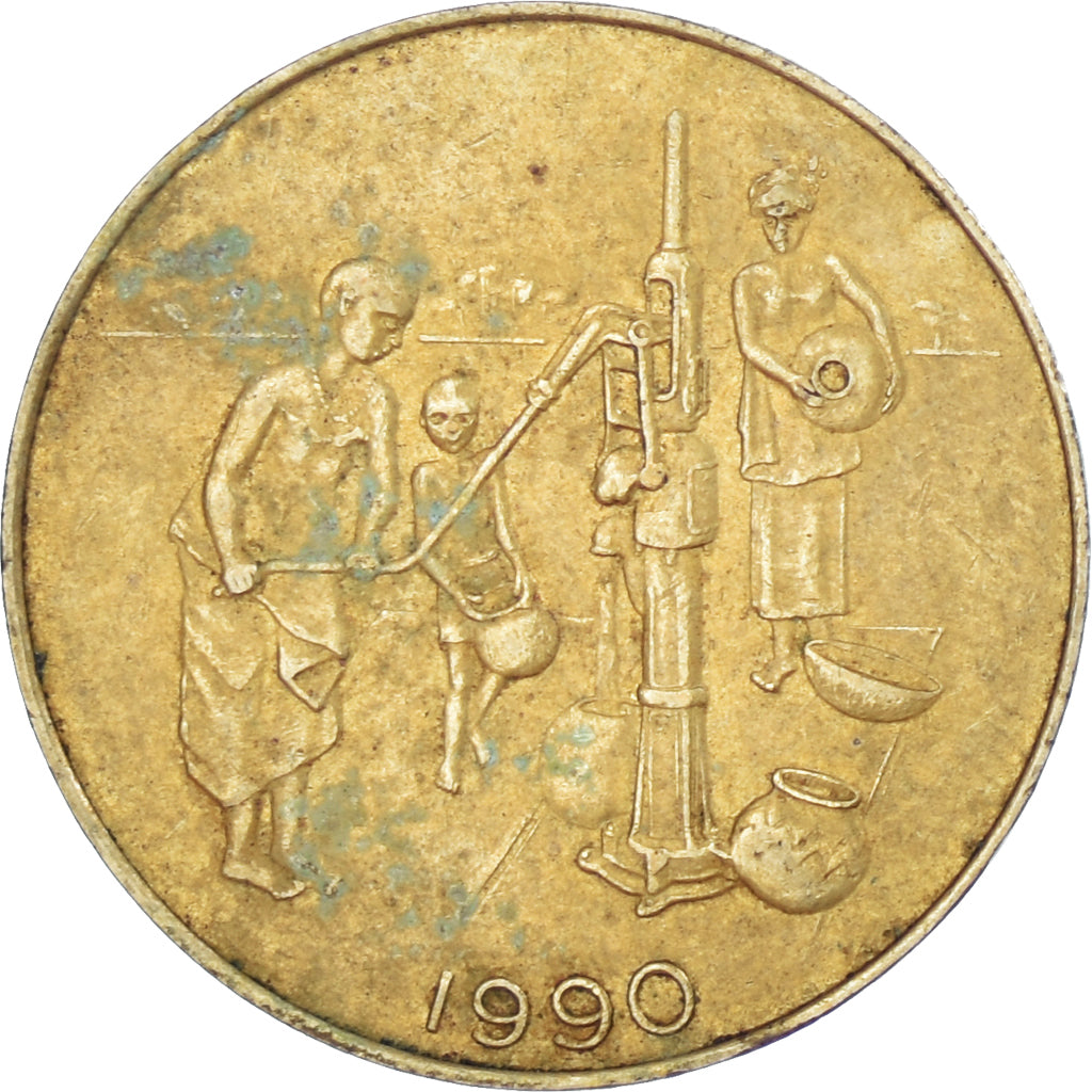 Moneta, Stati dell'Africa occidentale, 10 Francs, 1990