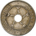 Congo belga, Albert I, 10 Centimes, 1911, Brussels, Plata, BC+