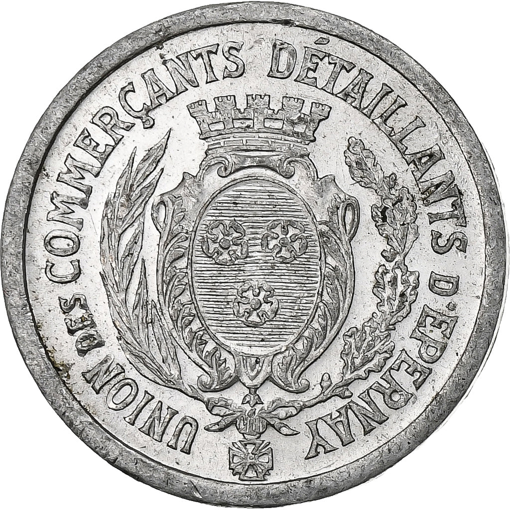 Francia, Union des Commerçants Détaillants., 5 Centimes, 1922, SPL-, Alluminio