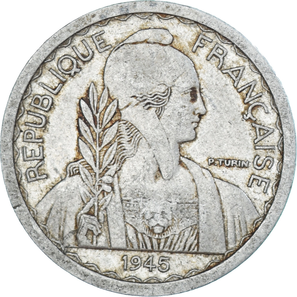 Moneda, Indochina francesa, 10 Cents, 1945