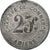 France, Chambre de commerce d'Amiens, 25 Centimes, 1920, EF(40-45), Aluminium