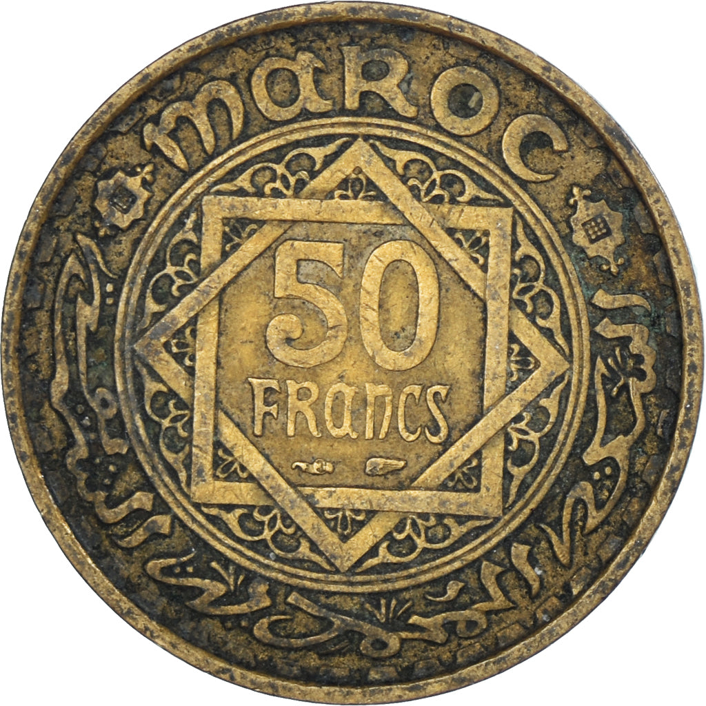 Münze, Marokko, 50 Francs, 1371