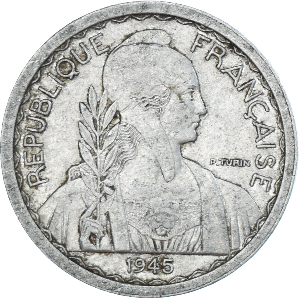 Munten, FRANS INDO-CHINA, 10 Cents, 1945