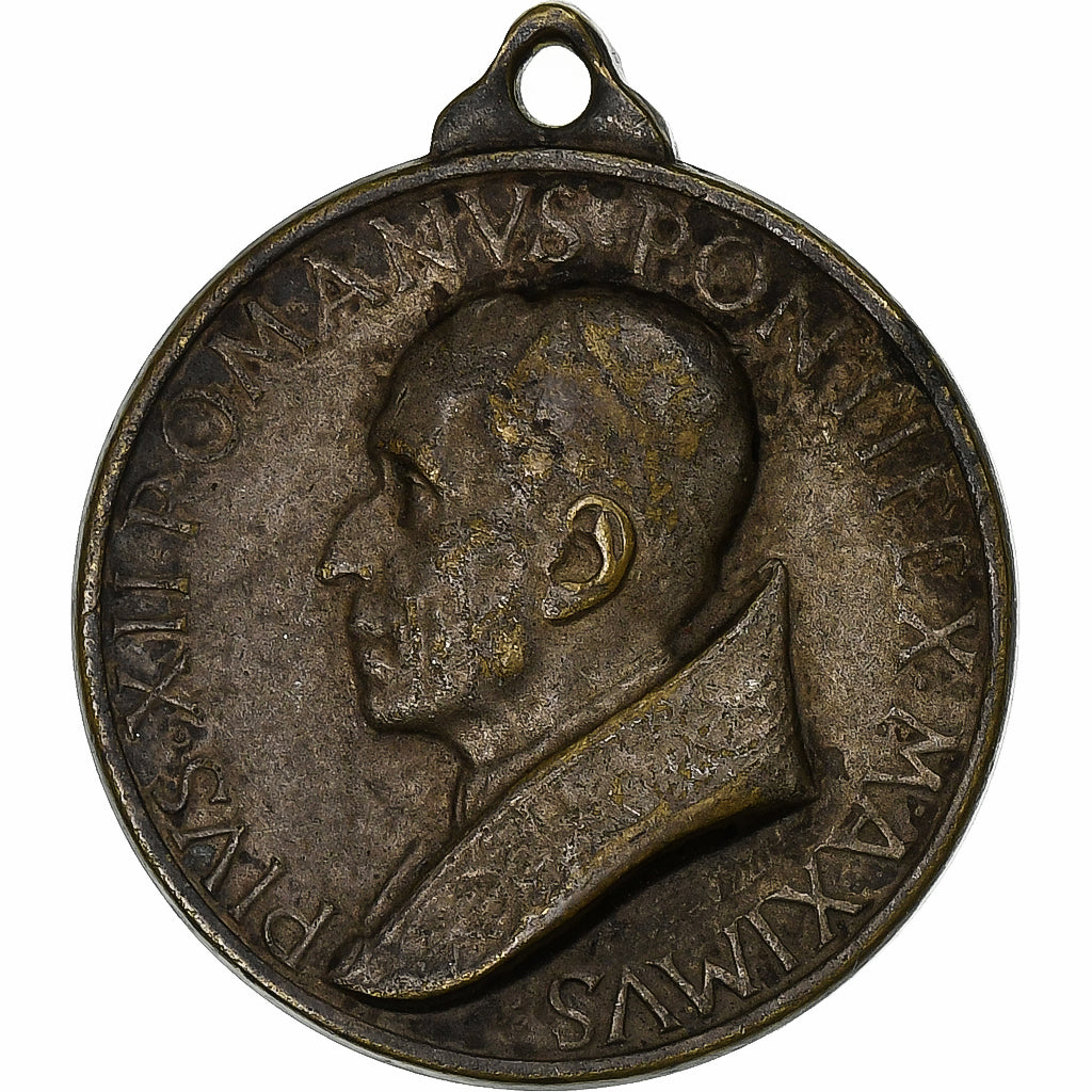 Vaticaan, Medaille, Pivs XII, Jubilee and Holy Door, 1950, Bronzen, ZF