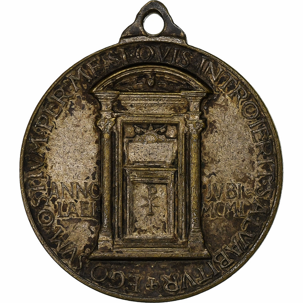 Vaticaan, Medaille, Pivs XII, Jubilee and Holy Door, 1950, Bronzen, ZF