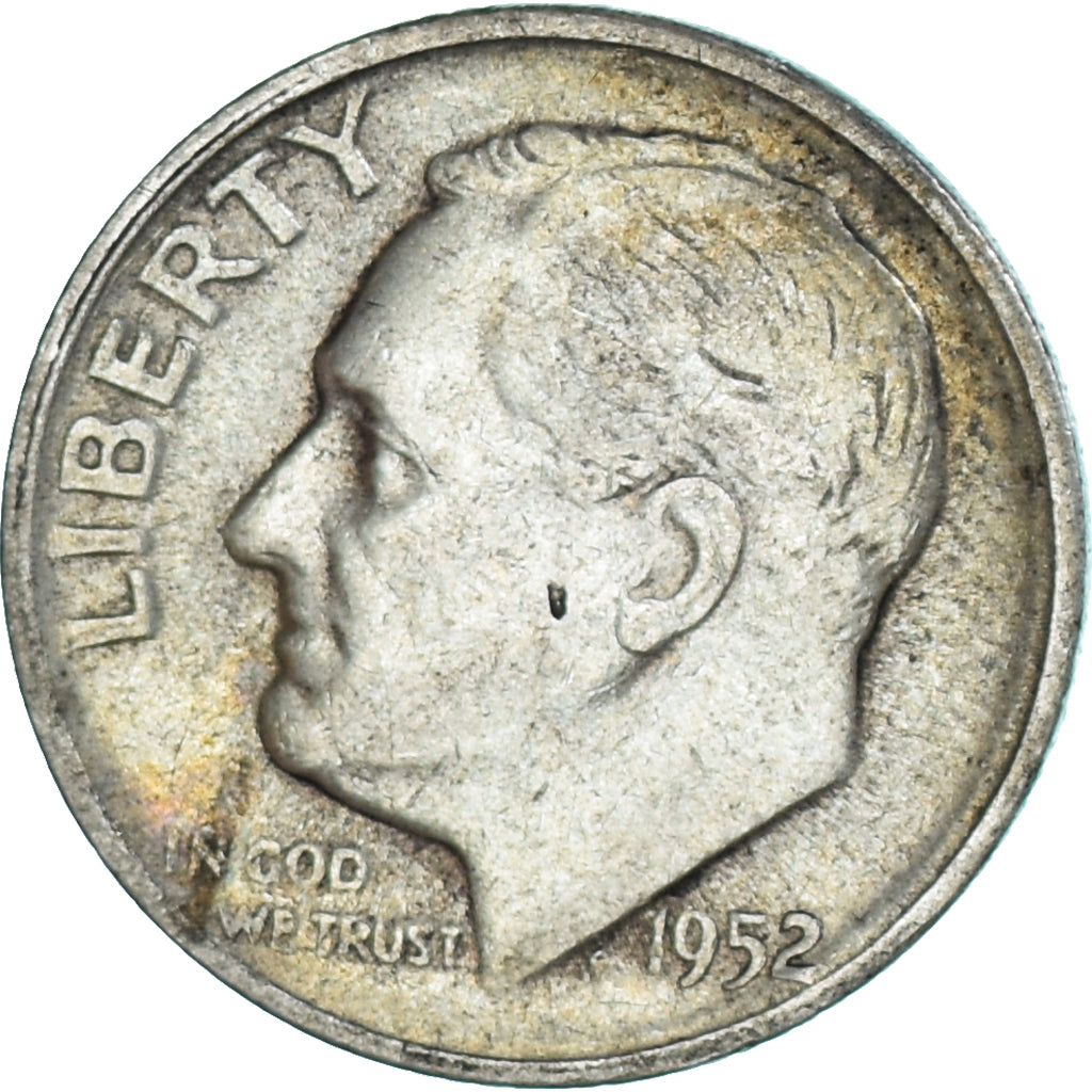 Monnaie, États-Unis, Dime, 1952