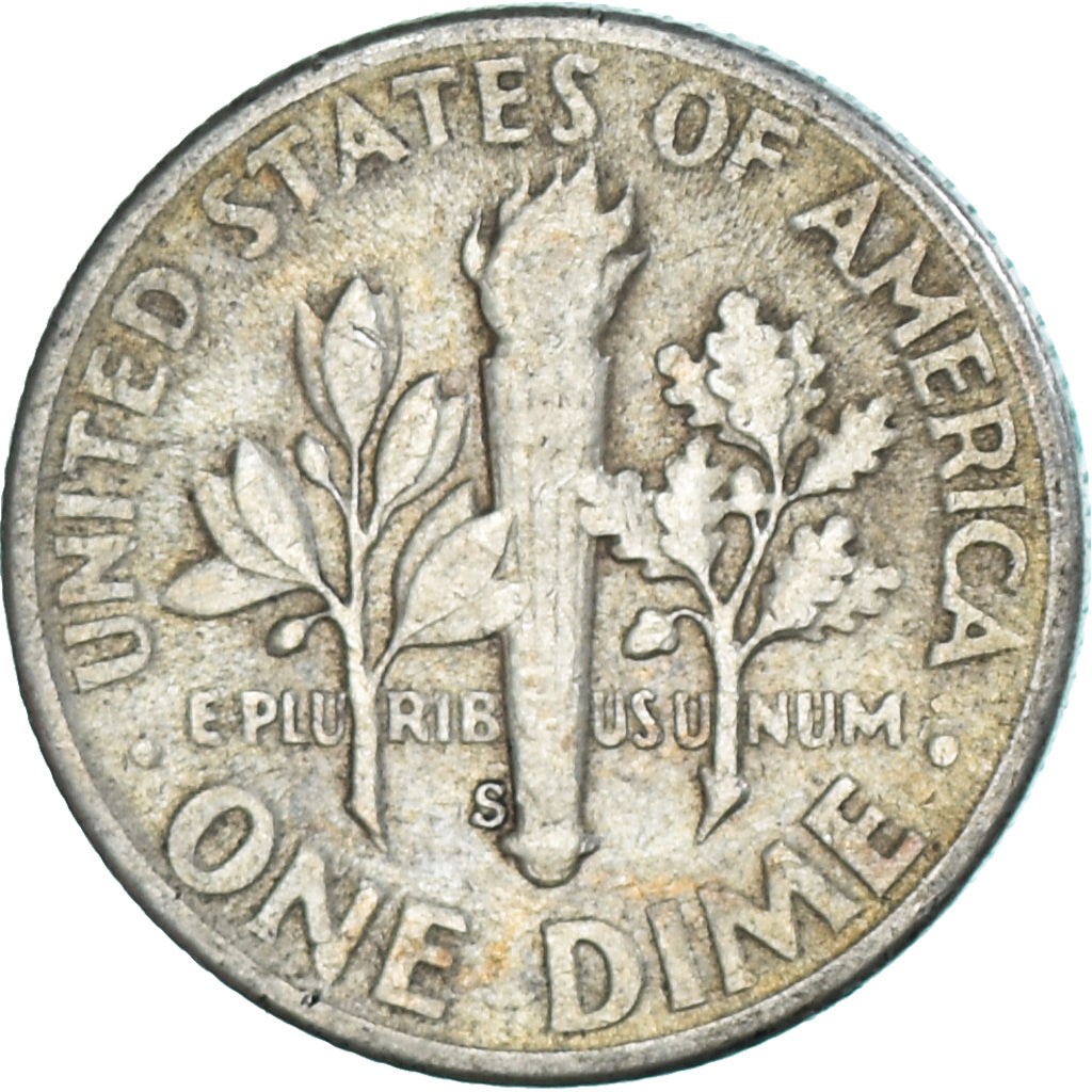 Monnaie, États-Unis, Dime, 1952