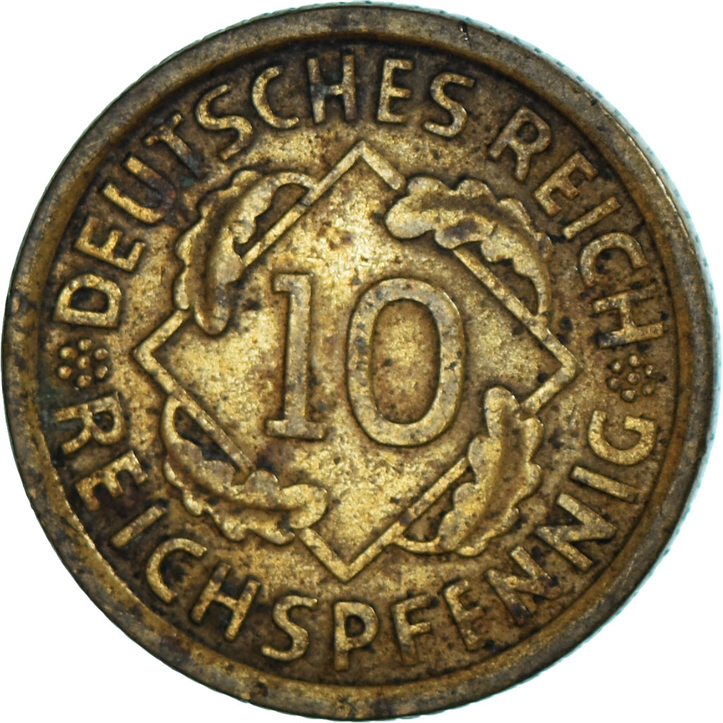Monnaie, Allemagne, 10 Reichspfennig, 1936