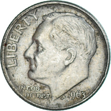 Coin, United States, Dime, 1963