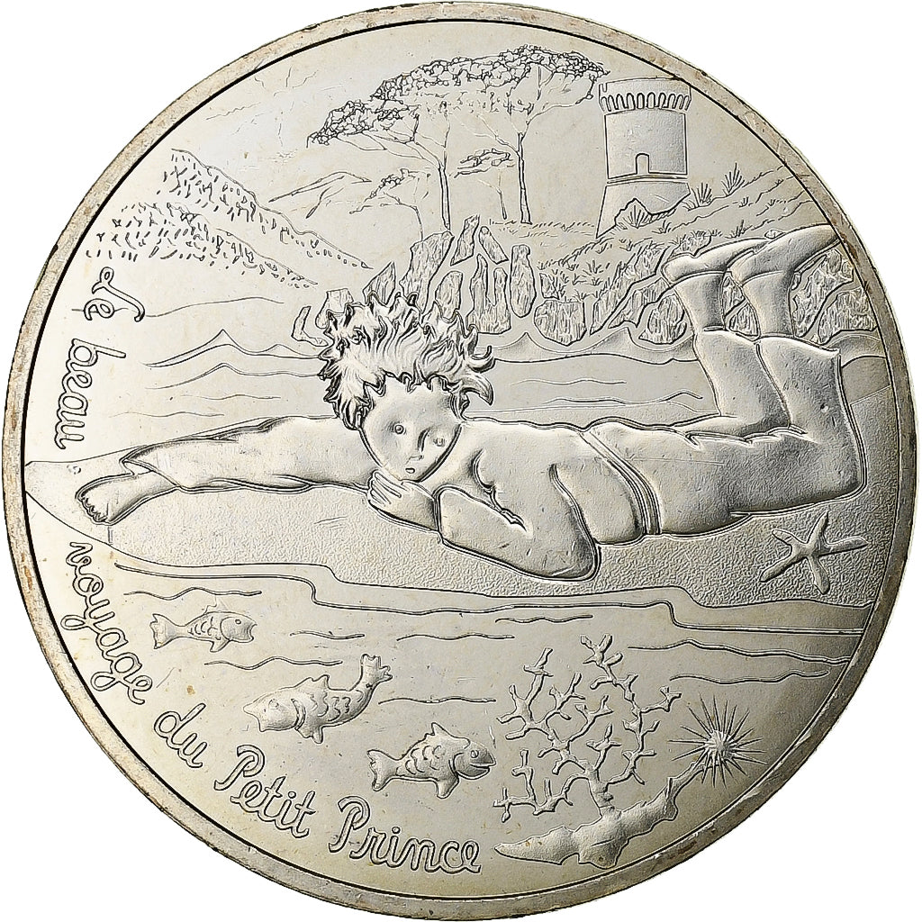 Francia, 10 Euro, Petit Prince à la mer, 2016, MDP, Plata, SC
