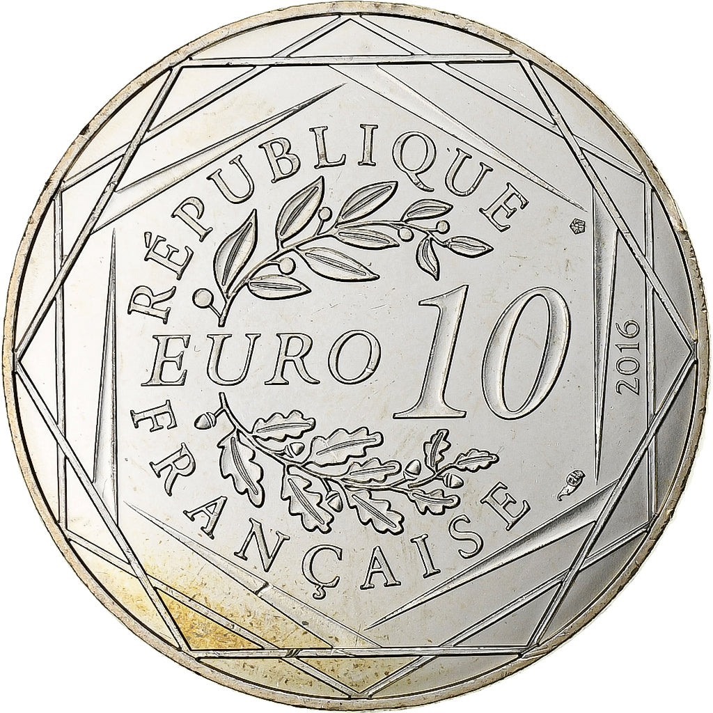 Francia, 10 Euro, Petit Prince à la mer, 2016, MDP, Plata, SC