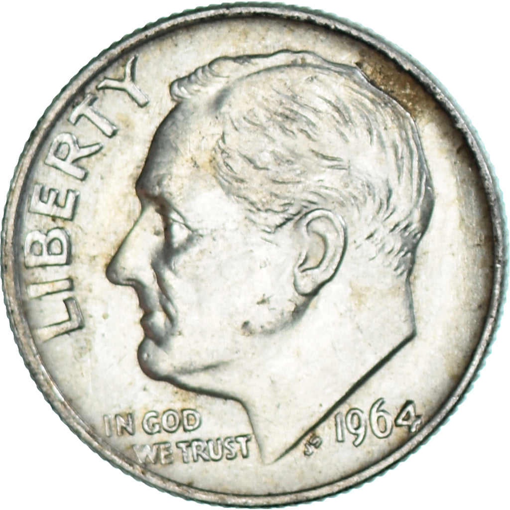 Moneda, Estados Unidos, Dime, 1964