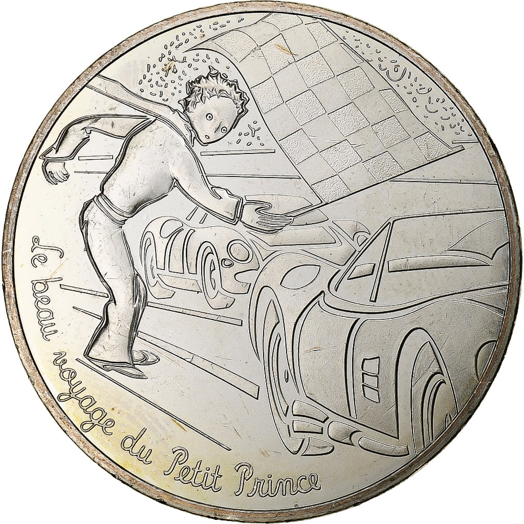France, 10 Euro, Le Petit Prince (aux courses de voitures), 2016, MDP, Argent