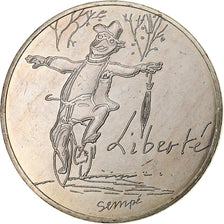 France, 10 Euro, Sempé - Automne - Liberté, 2014, MDP, Argent, SPL