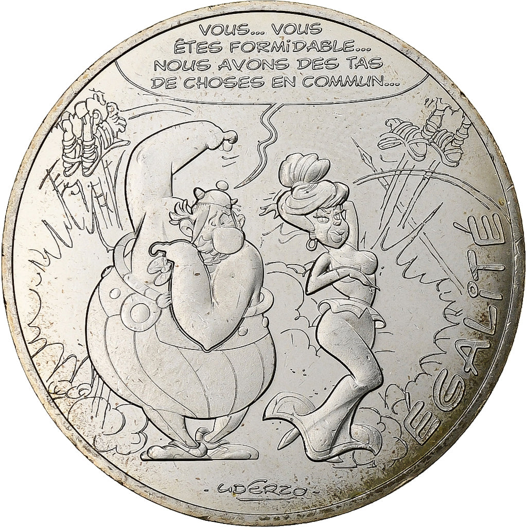 France, 10 Euro, Égalité Le devin - Mme Agecanonix et Obélix, 2015, MDP
