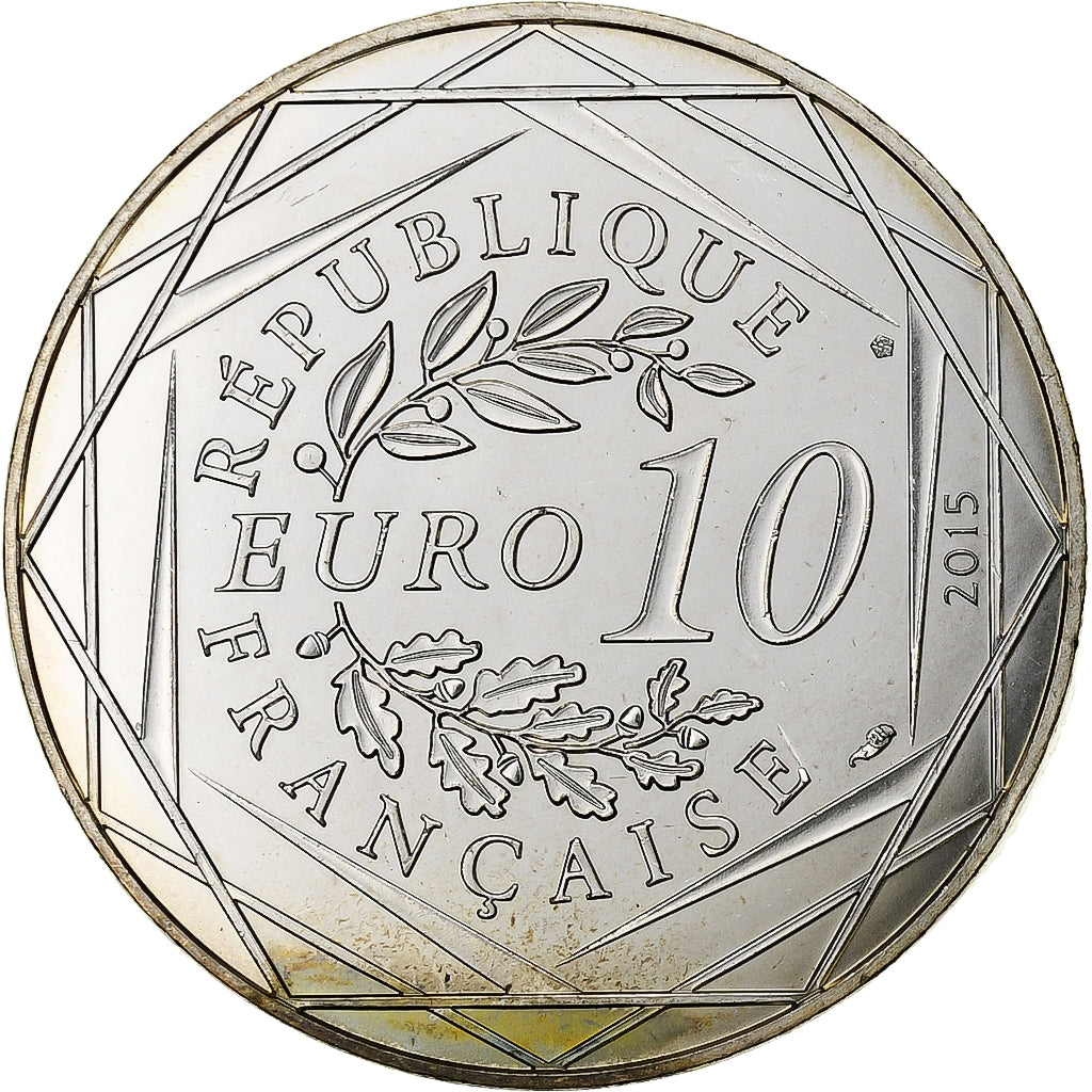 France, 10 Euro, Égalité Le devin - Mme Agecanonix et Obélix, 2015, MDP