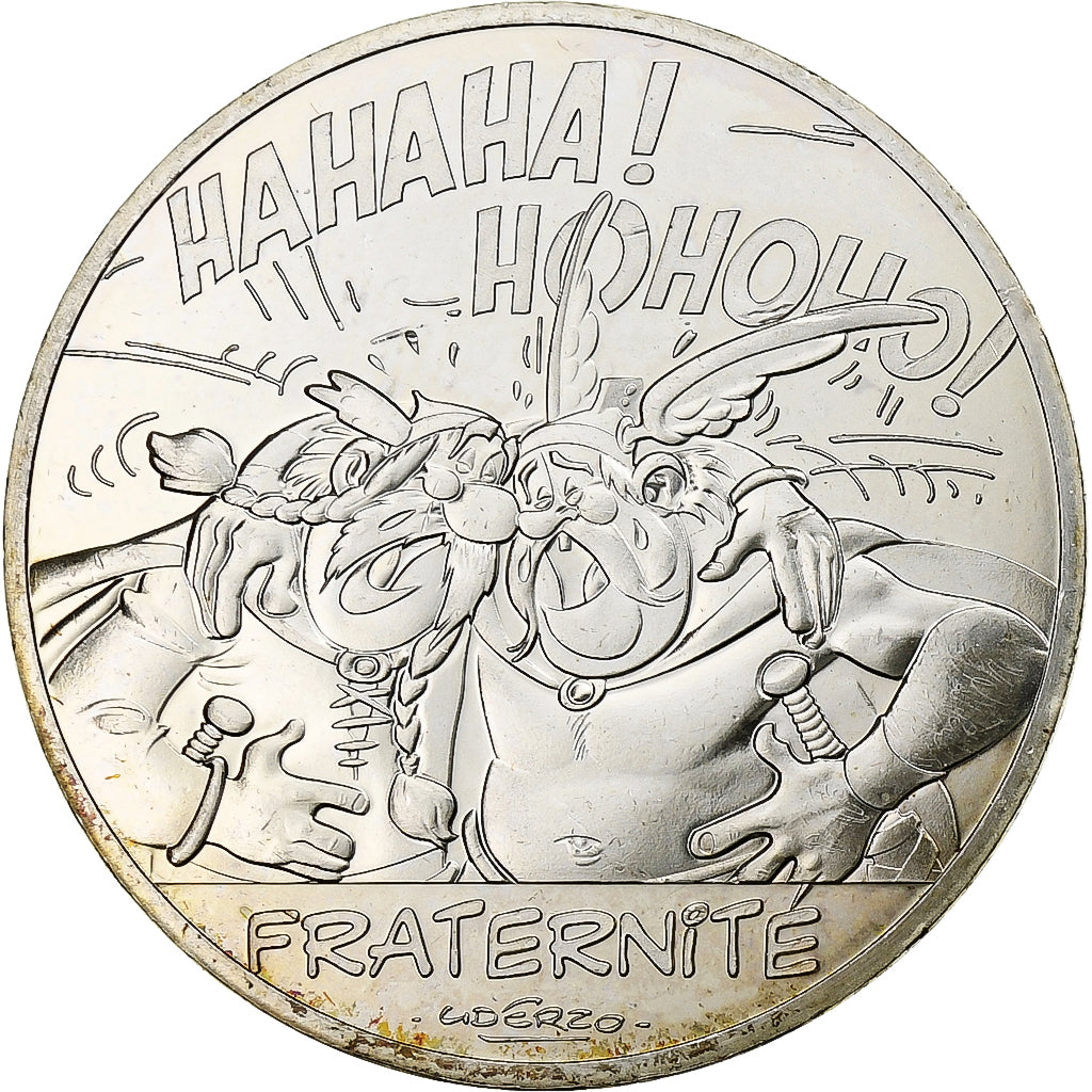 Francja, 10 Euro, Astérix Fraternité (Astérix chez les belges), 2015, MDP