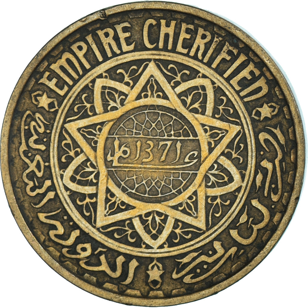 Moneda, Marruecos, 50 Francs, 1371