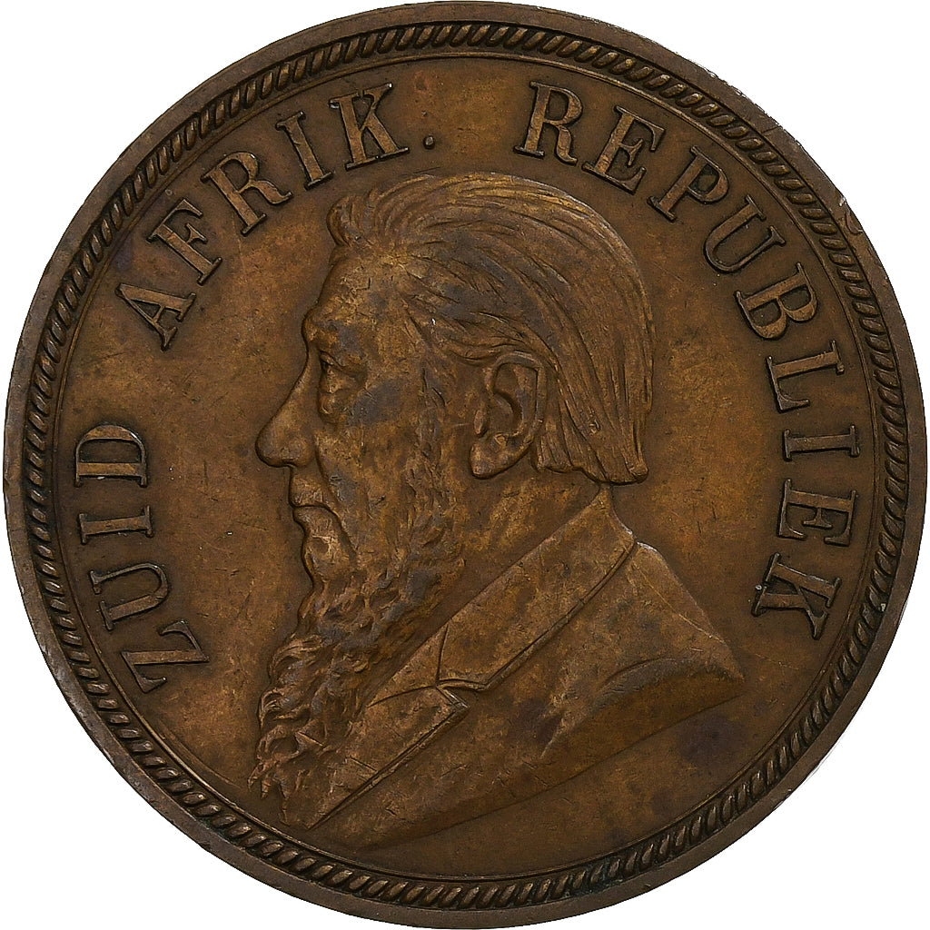Afrique du Sud, Kruger, Penny, 1892, Berlin, Bronze, TTB