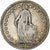 Switzerland, Franc, Helvetia, 1913, Bern, Silver, VF(20-25)