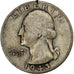 Estados Unidos, Washington Quarter, 1943, Philadelphia, Plata, BC+