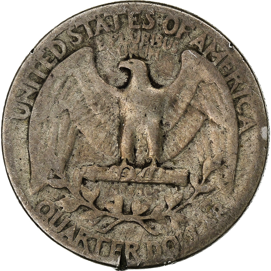 Estados Unidos, Washington Quarter, 1943, Philadelphia, Plata, BC+