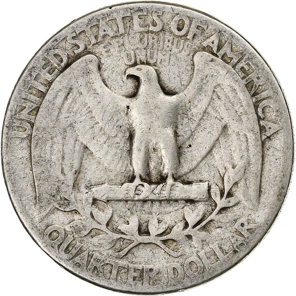Estados Unidos, Washington Quarter, 1943, Philadelphia, Plata, BC+