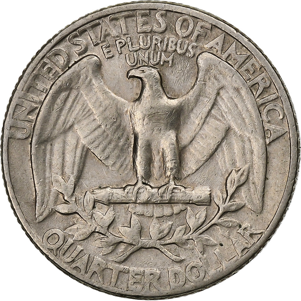 Estados Unidos, Washington Quarter, 1966, Philadelphia, Cobre - níquel