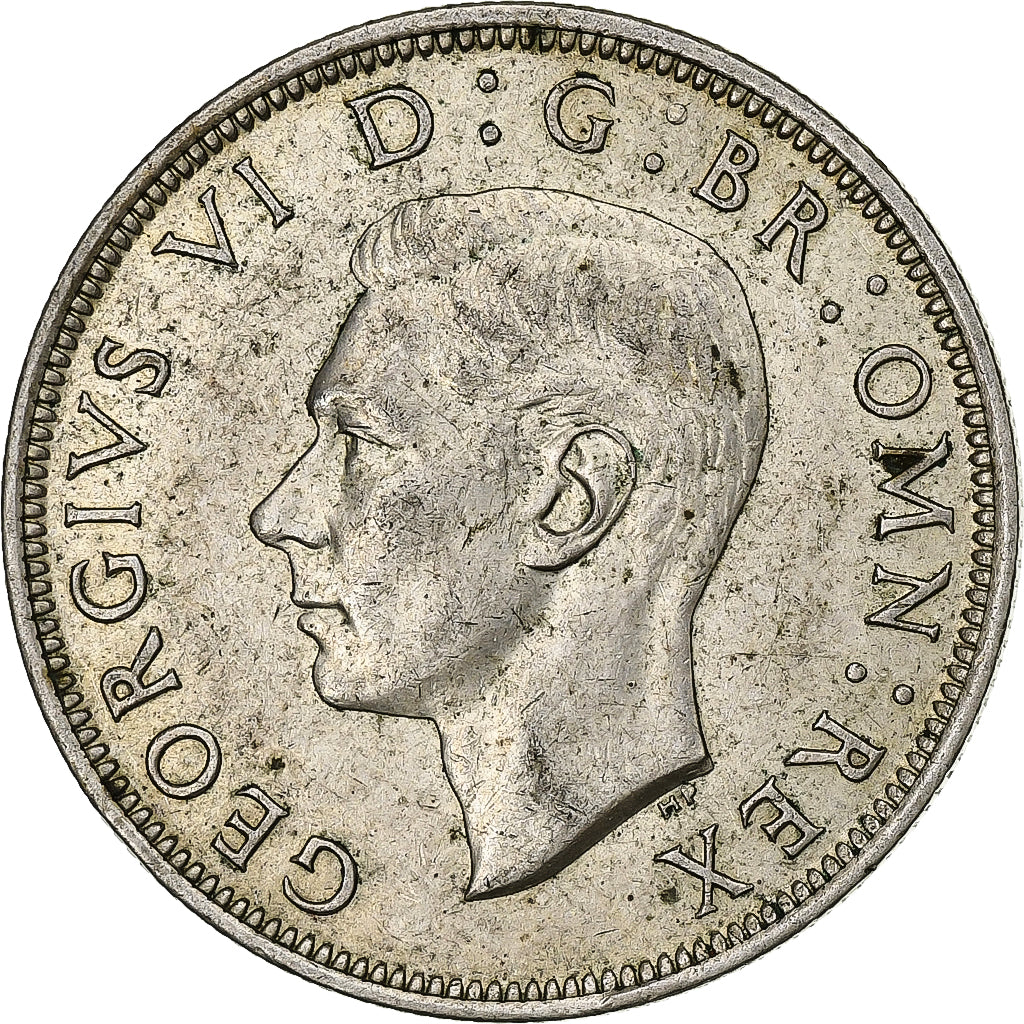 Gran Bretagna, George VI, Half crown, 1937, London, Argento, BB+