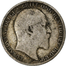 Gran Bretagna, Edward VII, 6 Pence, 1906, London, Argento, MB