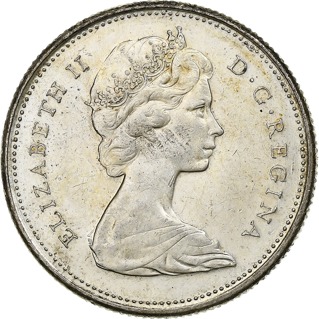 Canada, Elizabeth II, 25 Cents, 1967, Ottawa, Argent, SUP
