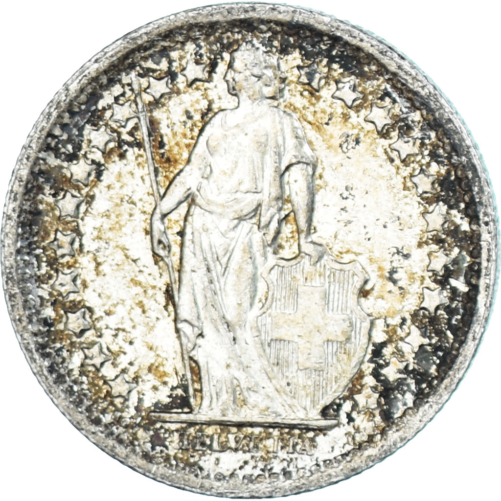 Moneda, Suiza, 1/2 Franc, 1966