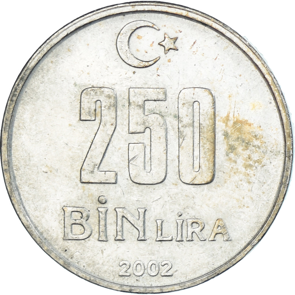 Münze, Türkei, 250000 Lira, 2002