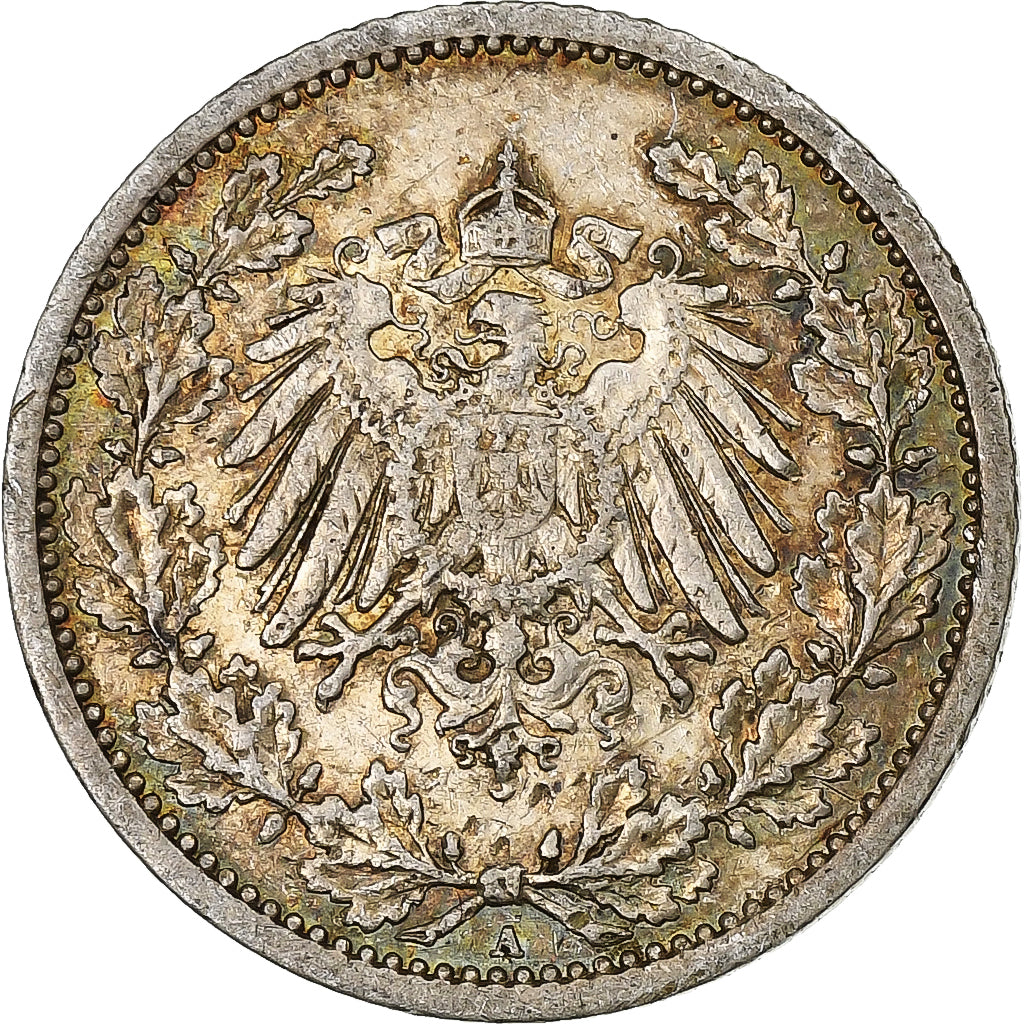 Deutschland, Wilhelm II, 1/2 Mark, 1906, Berlin, Silber, SS